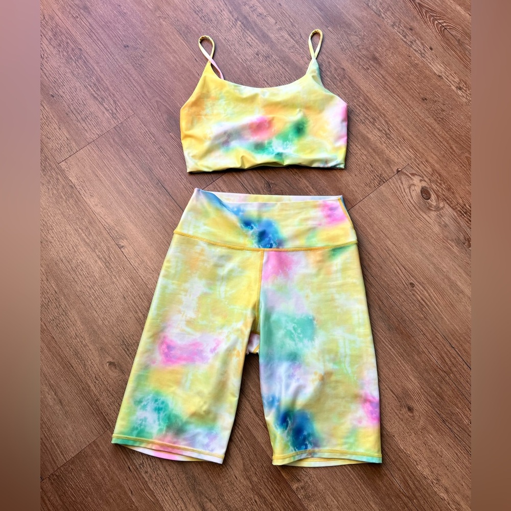 Alice + Olivia tie dye loungewear set size medium